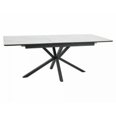 Стіл LOGAN CERAMIC 160(200)*90 білий/чорний мат Стіл LOGAN CERAMIC 160(200)*90 білий/чорний мат