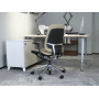 Крісло поворотне OSCAR хакі тканина/алюміній