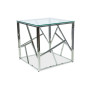 Журнальний столик ESCADA B прозорий/срібний 55X55