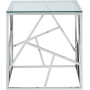 Журнальний столик ESCADA B прозорий/срібний 55X55