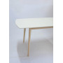 EXEN ІІ стіл 120(160)*80 дерево/кремовий