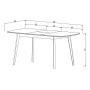 EXEN ІІ стіл 120(160)*80 дерево/кремовий