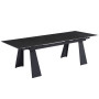 Стіл ARNOLD CERAMIC 180(240)*90 Wic dark grey мат/чорний каркас