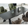Стіл ARNOLD CERAMIC 180(240)*90 Wic dark grey мат/чорний каркас